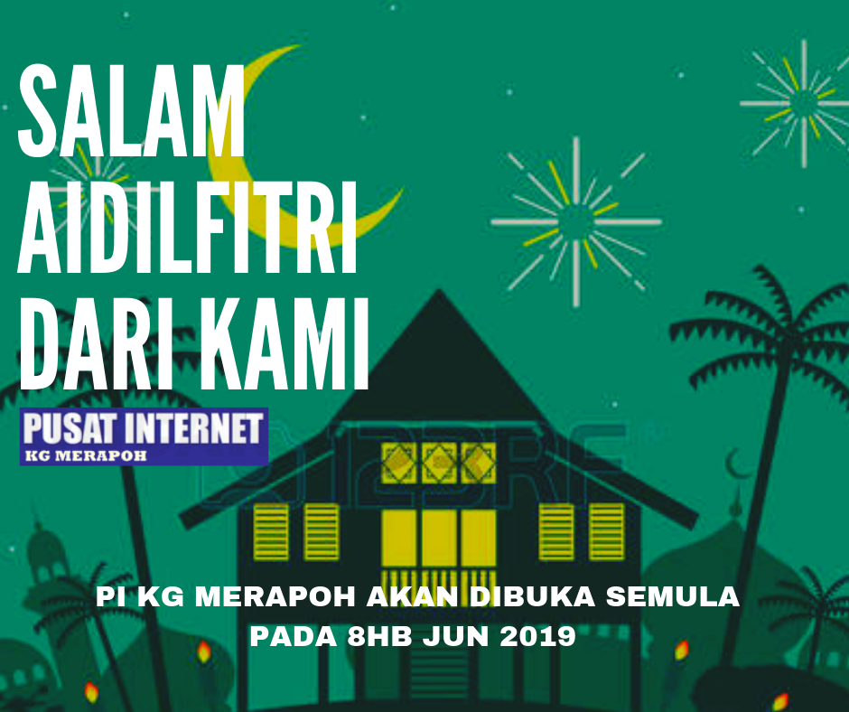 Selamat menyambut hari raya aidilfitri