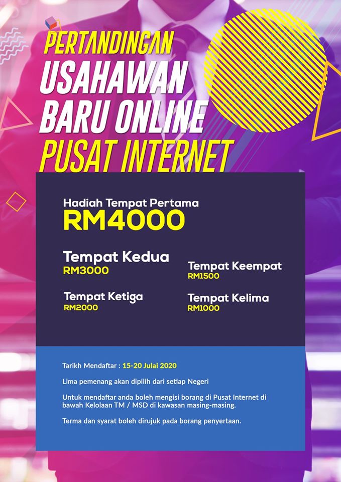 poster usahawan baru online