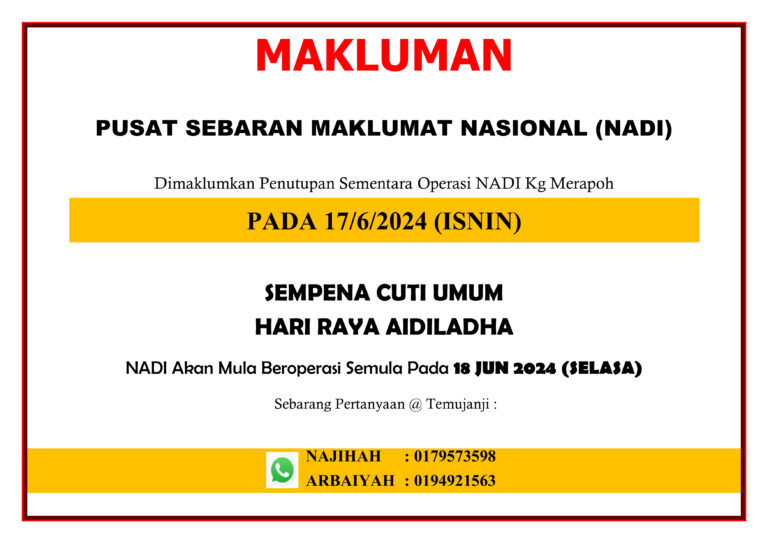 NOTIS CUTI PEDI